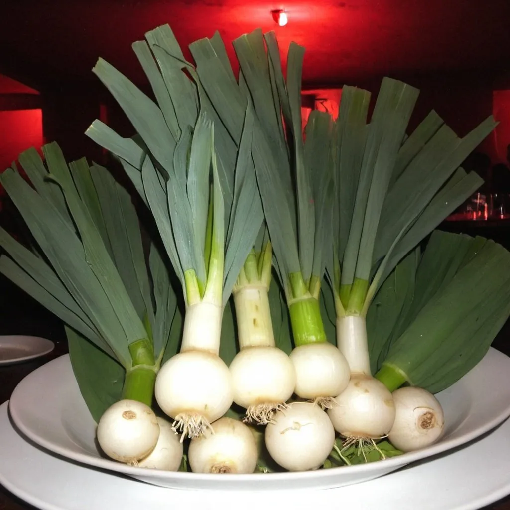 Prompt: leeks and turnips in tha club