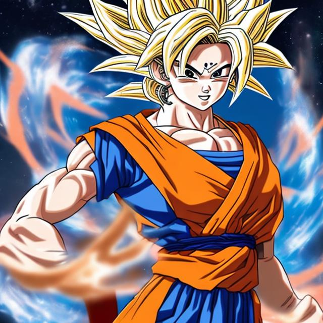 Prompt: Female goku