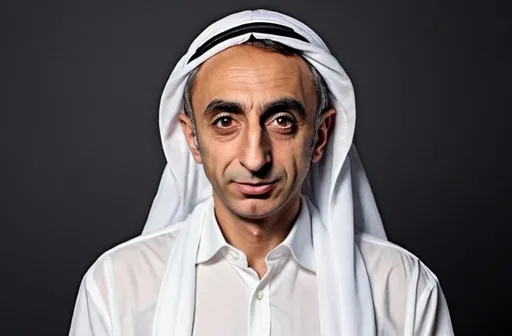 Prompt: Eric Zemmour transformed into an arab man

