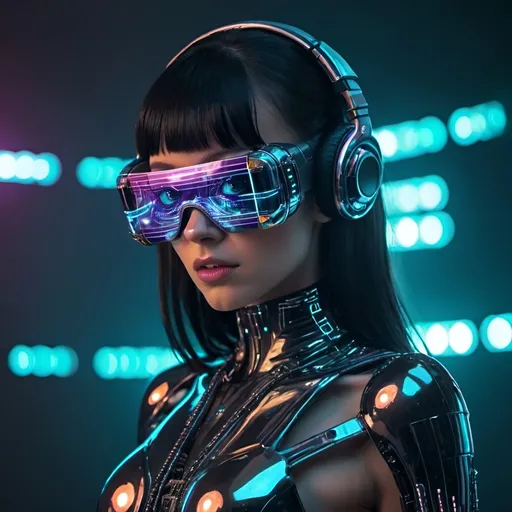 Prompt: Cyber disco (sci fi futuristic)
