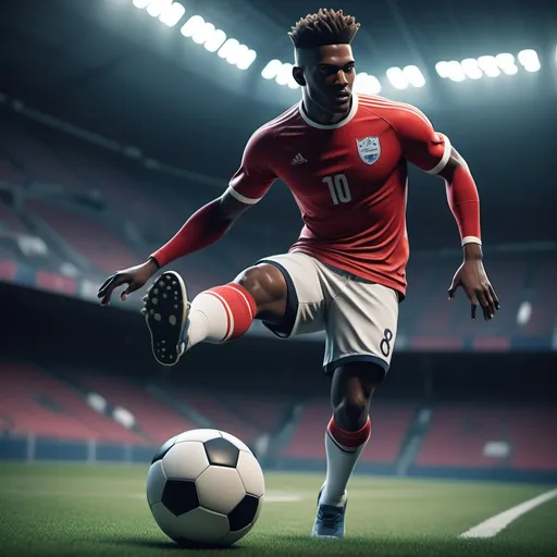 Prompt: Professional animation video creator, dynamic footballer storyline, engaging visuals, captivating motion design, high-energy atmosphere, vibrant colors, focusing on emotions of ambition and determination, stylish character animations, dramatic sports scenes, enhancing narrative through careful pacing, ideal for sports enthusiasts and aspiring athletes, cinematic visuals, 4K quality, inspiring soundtrack complementing the journey of a footballer.