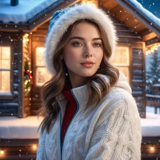 Prompt: Snowy Christmas

AI defined exquisitely beautiful, totally ultra realistic young adult Korean, gorgeously detailed facial features, sumptuous cleavage, perfect body proportions, ultra pale, ultra glamorous, perfect shading, impeccable contrast, HDR, UHD, high res, 64k