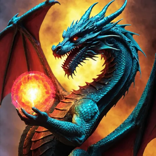 Prompt: Dragon aura a man said in my dragon