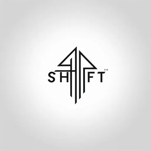 Prompt: a brand logo for "shift" a Clothing Brand, a little bit minimalistic but a logo that stays in your mind. use a little bit of heaven and hell. use the Text "Shft" in the Logo
