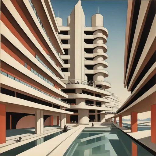 Prompt: Futurism Architecture by Antonio Sant’Elia