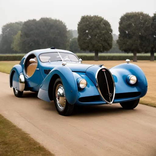 Prompt: The Bugatti Type 57SC Atlantic.