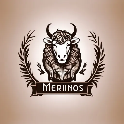 Prompt: Logo for furniture shop named MERINOS
