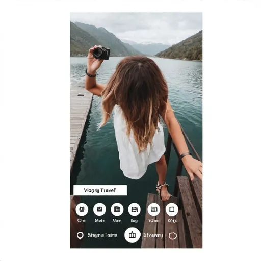 Prompt: can you make me a travel vlog fo instagram, more instragramable, add more picture for thumbnail

