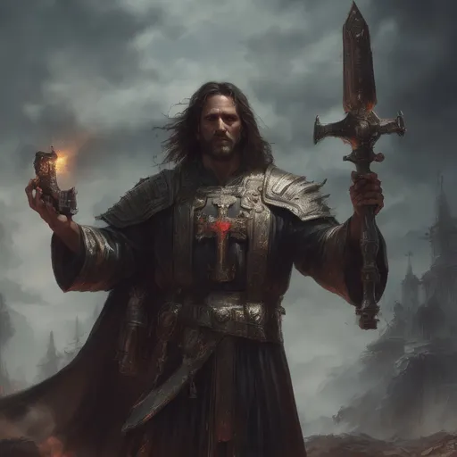 A full body portrait of Jesus Christ as a warhammer... | OpenArt