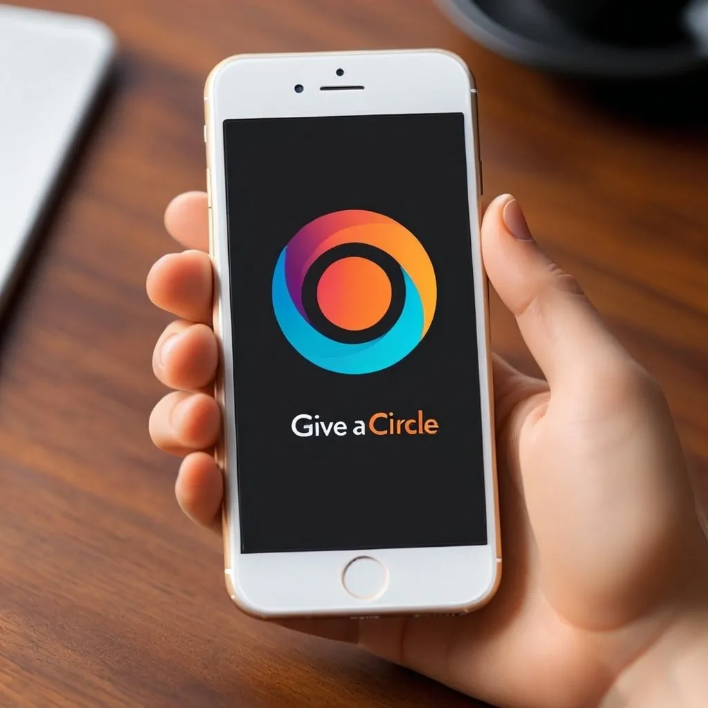Prompt: Give me a circle logo for my mobile app. It should be bold, warm, and action