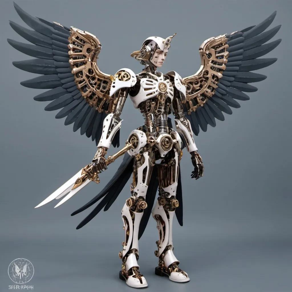 Prompt: Mechanical seraph