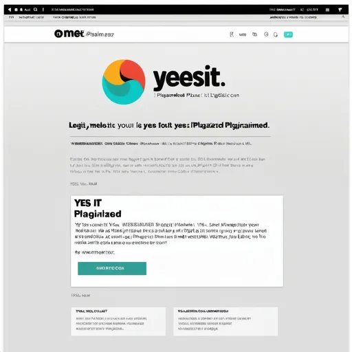 Prompt: Legit Website that says "yes it is plagiarized"