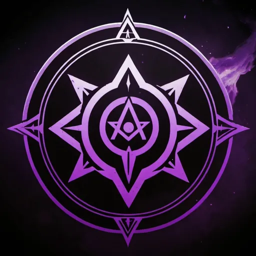 Prompt: Logo for the Black Dawn Coven in the Destiny 2 video game