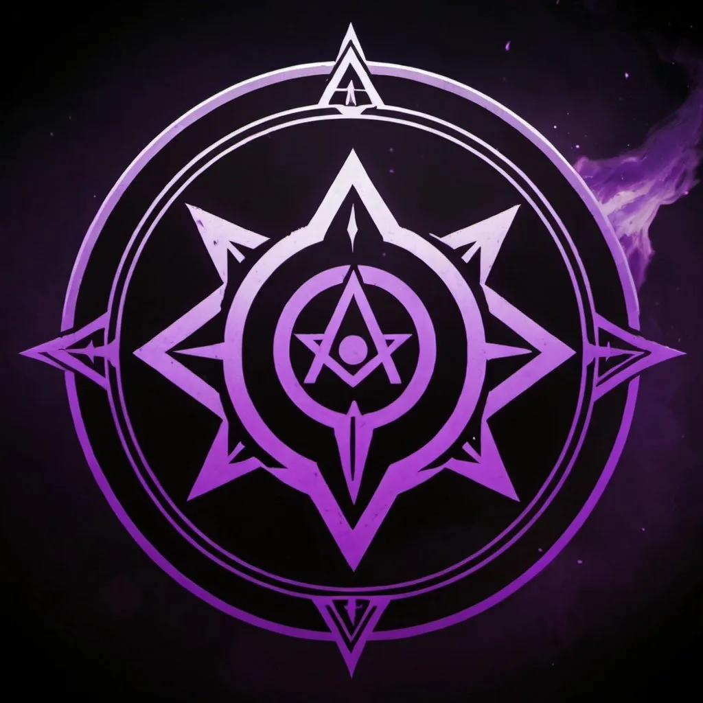 Prompt: Logo for the Black Dawn Coven in the Destiny 2 video game