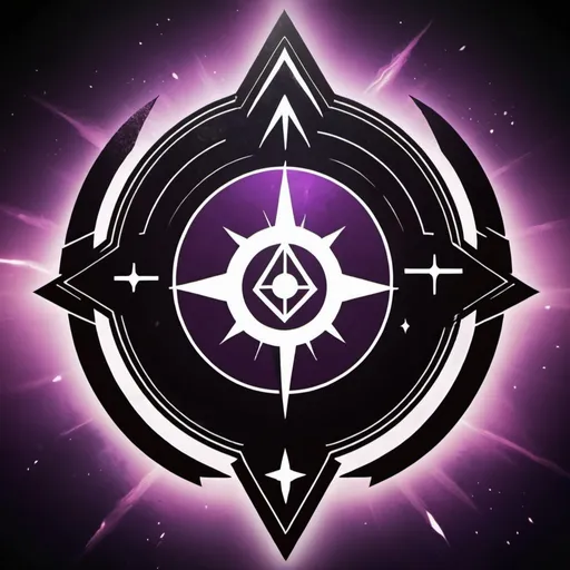 Prompt: Logo for the Black Dawn Coven in the Destiny 2 video game