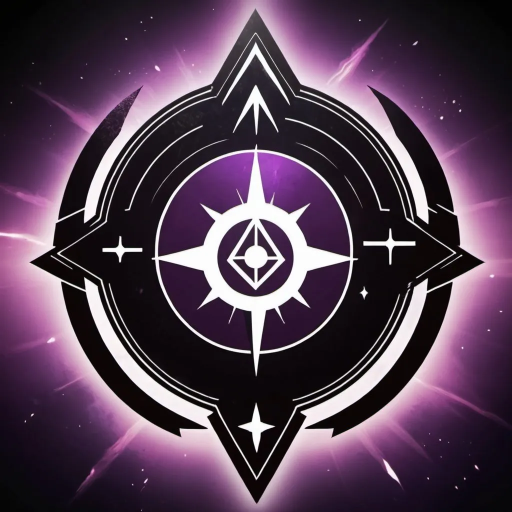 Prompt: Logo for the Black Dawn Coven in the Destiny 2 video game