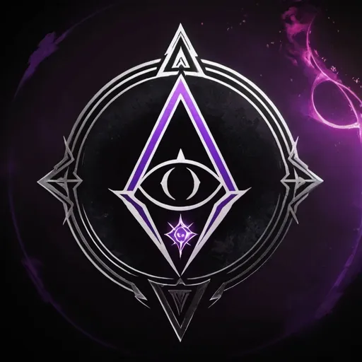 Prompt: Logo for the Black Dawn Coven in the Destiny 2 video game. No words