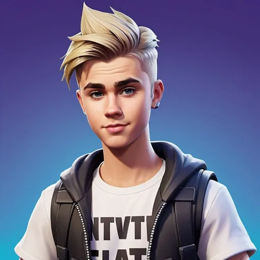 Prompt: Justin beiber as a Fortnite character 
