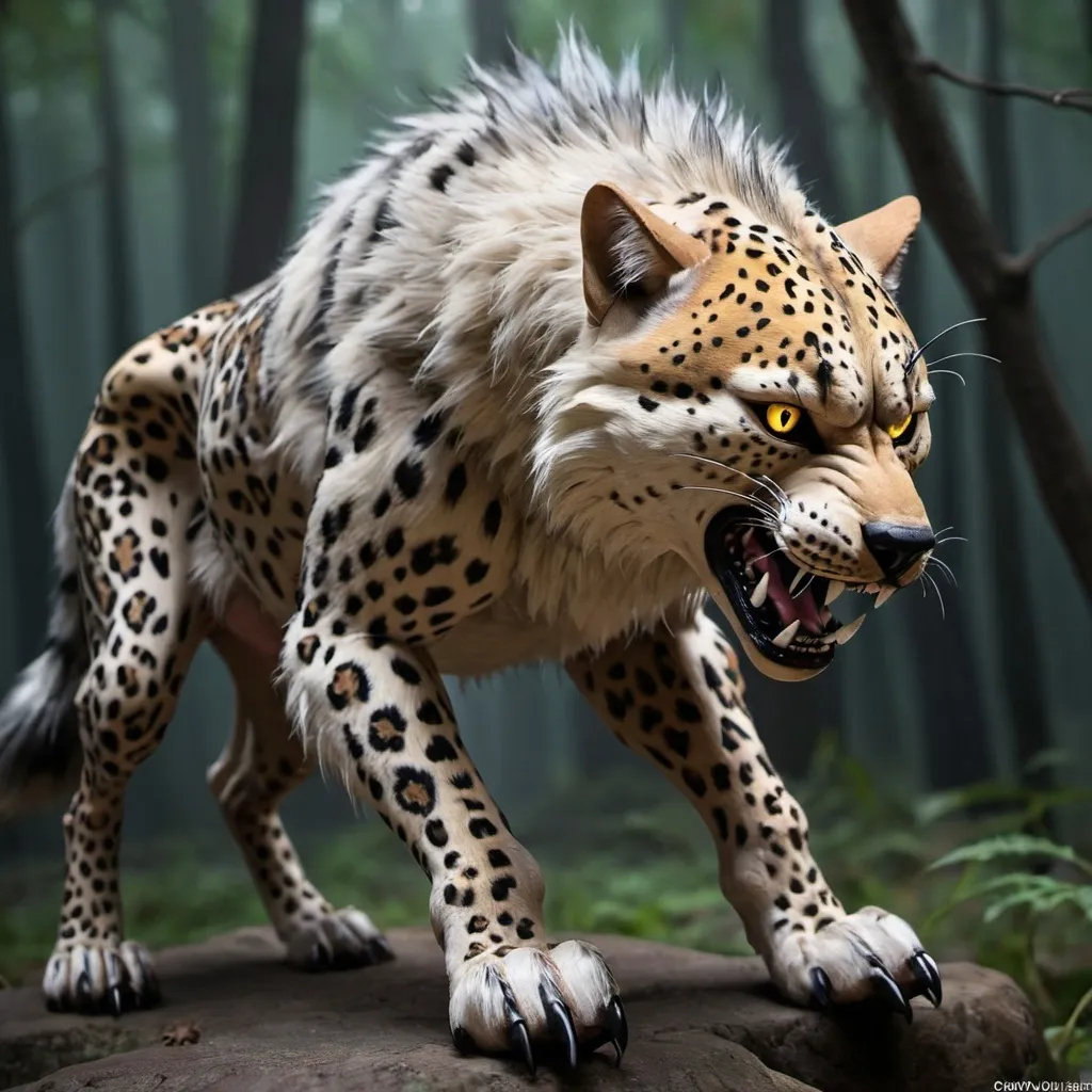 Prompt:  monster wolf leopard