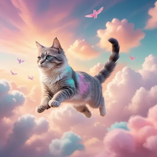 Prompt: A cat is flying
