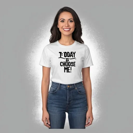 Prompt: t-shirt design stating " Today I Choose Me!"
