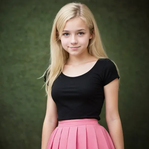 Prompt: There was this 16 year old girl named Sofie. She was a blonde with a cute pink skirt and black top.
