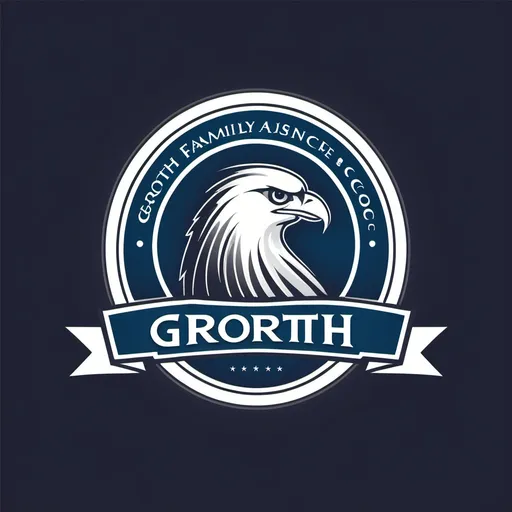 Prompt: 
I am looking for a logo design for my insurance company Groth Family Insurance Co. We are an insurance agency in WA State that specializes in personal lines insurance such as home, cars, boats, motorcycles and financial services. We specifically want a a design that will show good on hats and clothes.