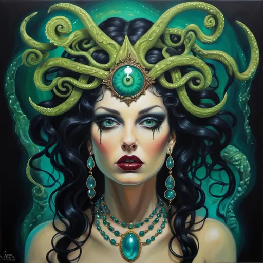 Prompt: Sedusa adornment tanya lorraine lane art