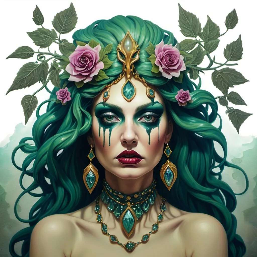 Prompt: Sedusa adornment tanya lorraine lane art