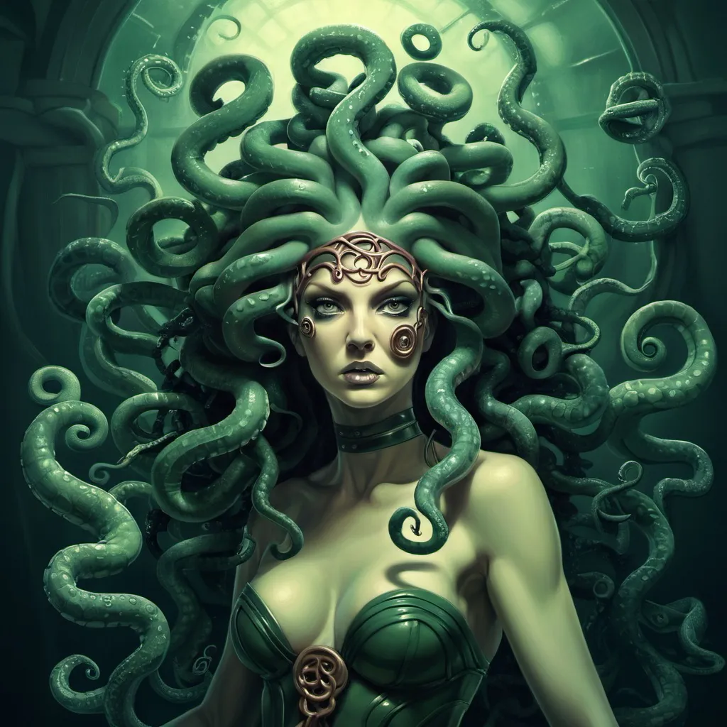 Prompt: tanya lorraine lane medusa sedusa art