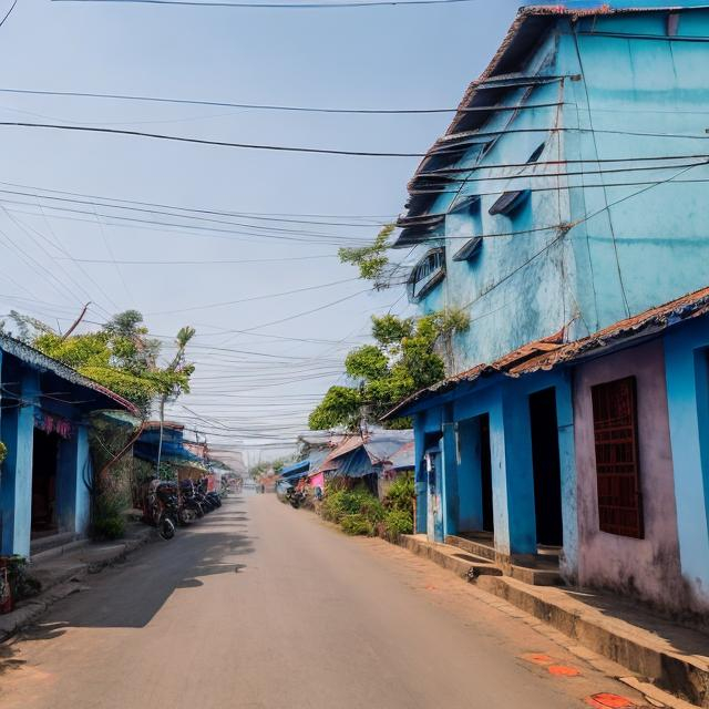 Prompt: Street view of Quemoy.