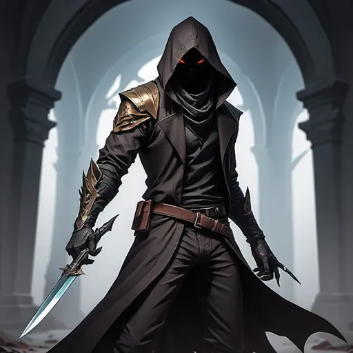 Prompt: Solo leveling stealth dagger assassin 