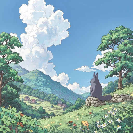 Prompt: Change this pic into ghibli studio art 