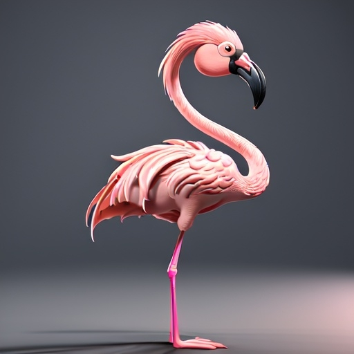 Prompt:  flamingo hyper real