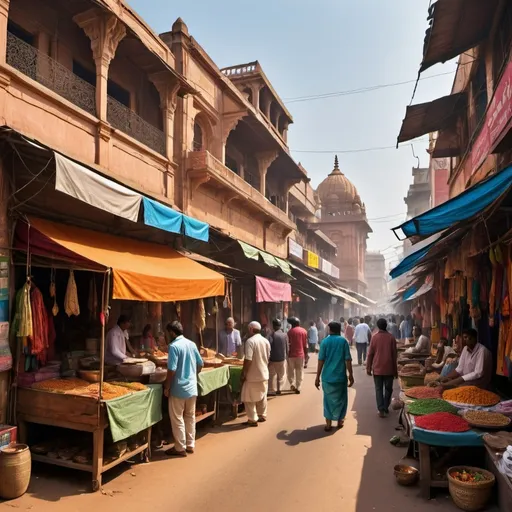 Prompt: Background of indian street