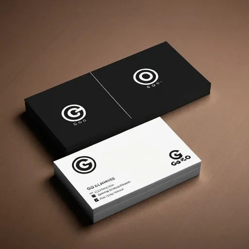 Prompt: Create a business card for clothing brand called go 