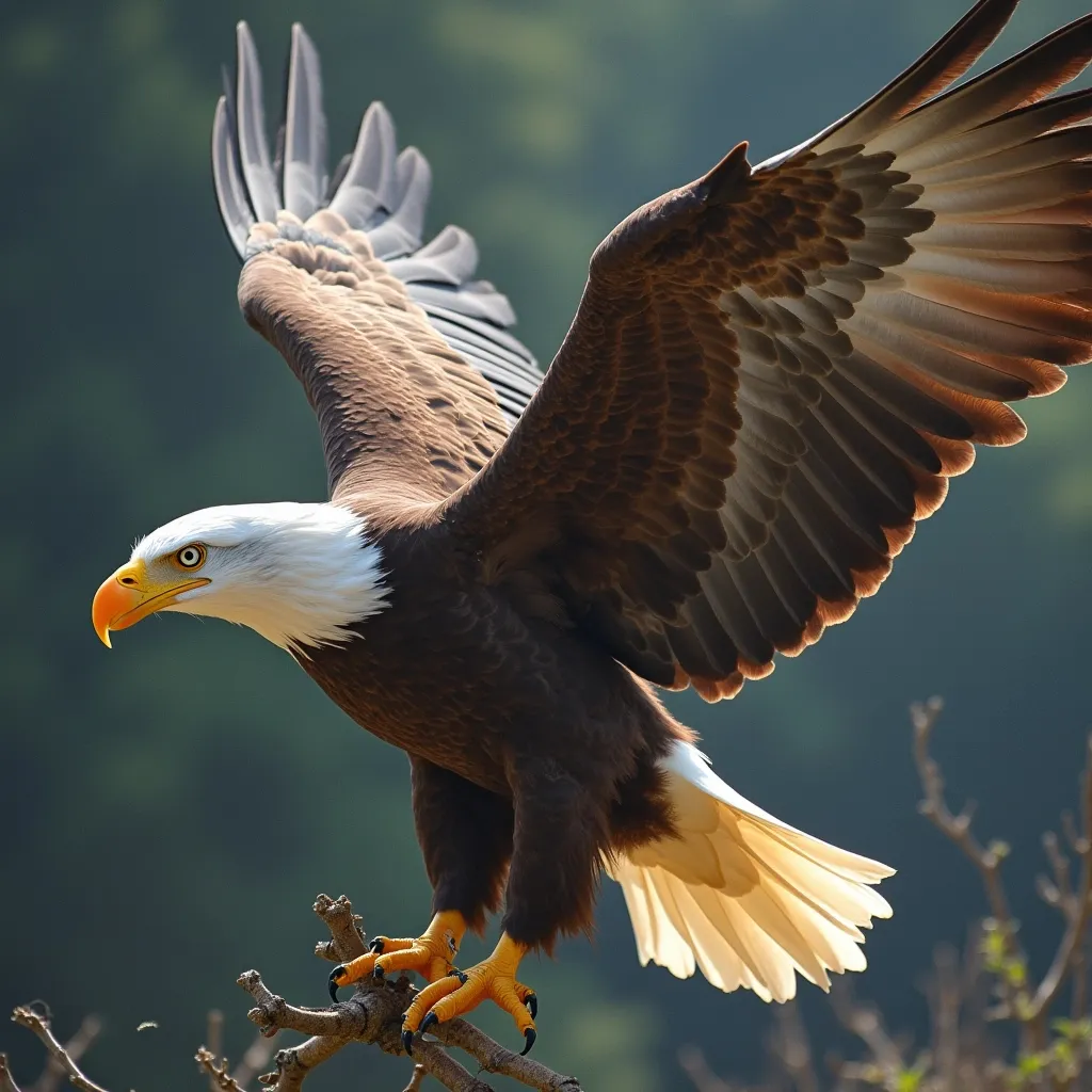 Prompt: eagle lfying with motto 

jeet ki udaan
