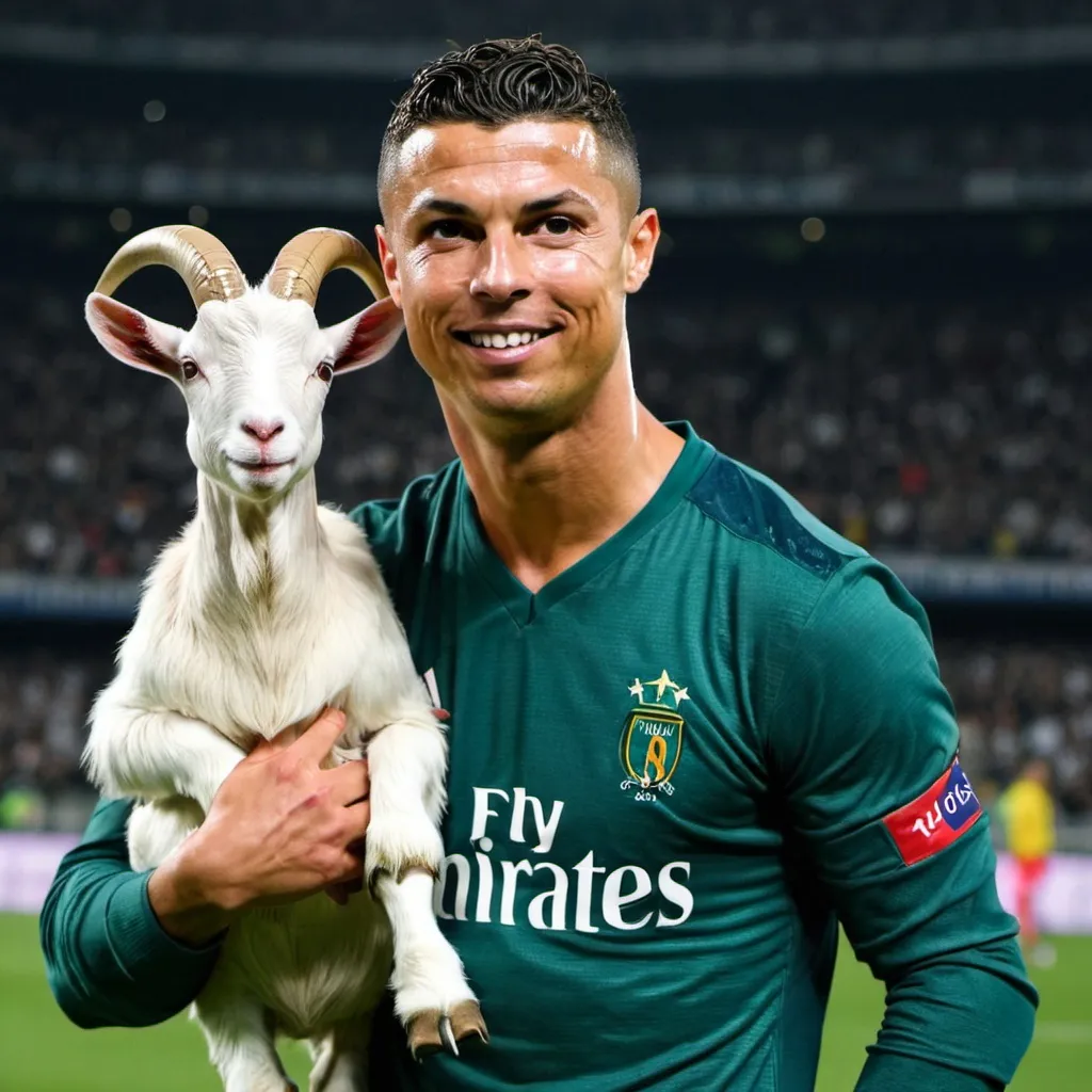 Prompt: ronaldo goat