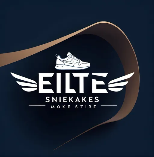 Prompt: High quality logo design for an elite and modern sneakers store, monochrome color scheme, minimalist design, premium quality, luxury, night blue background, Nike sneakers, modern, sleek, minimalistic, luxury branding, professional, high-res, premium quality, monochrome, night blue, detailed design, iconic, sophisticated, elegant with a night blue background 
