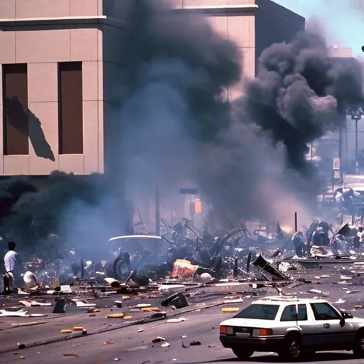 Prompt: The 1991 Los Angeles riots.