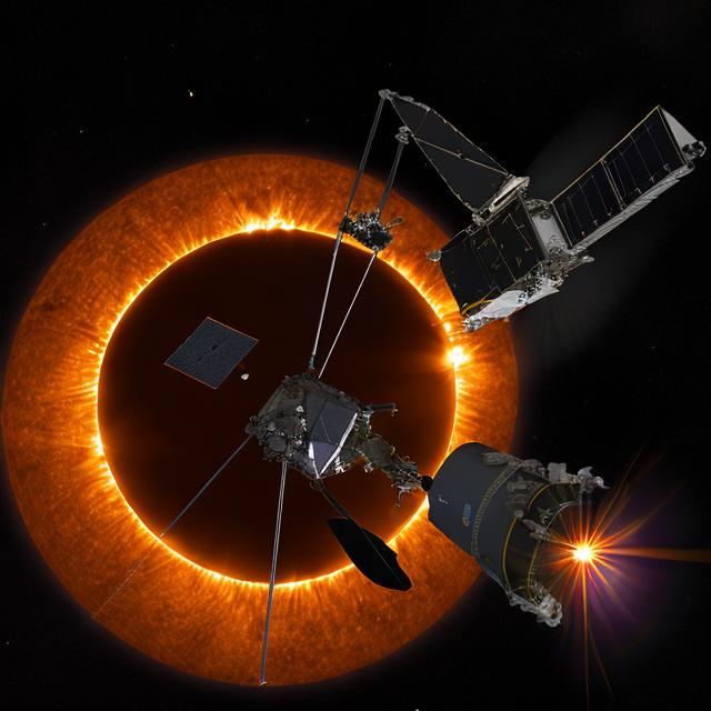 Prompt: The Parker Solar Probe close to the sun.