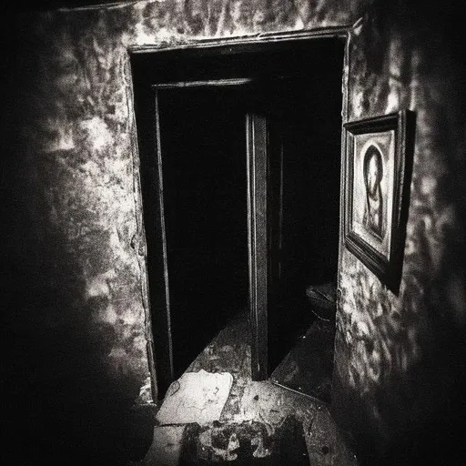 Prompt: A picture taken of the Mimic from Vita Carnis taken inside of the dark corner of a home.