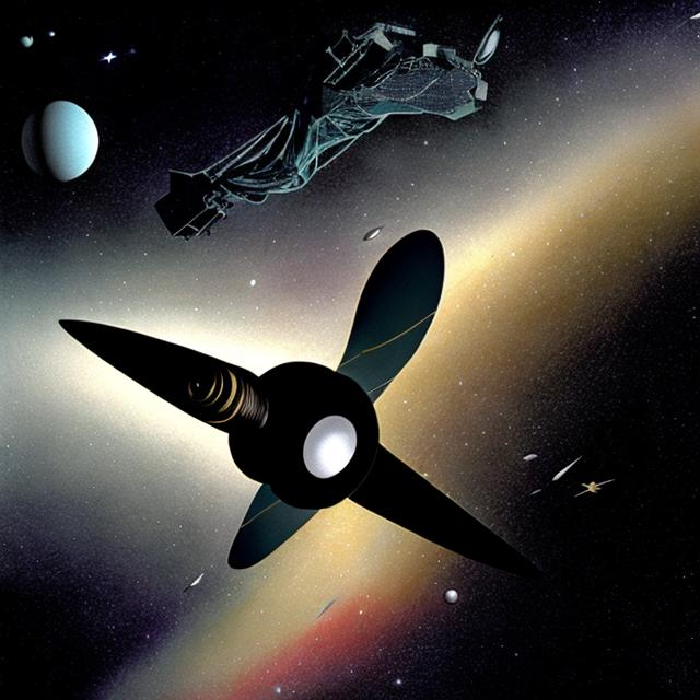 Prompt: Voyager 1 leaving the oort cloud.