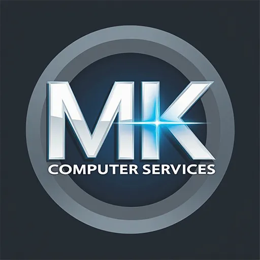 Prompt: logo for MK Enterprises computer services
