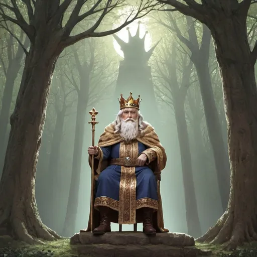Prompt: Wise old king