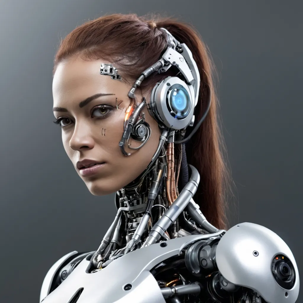 Prompt: FEMALE CYBORG 