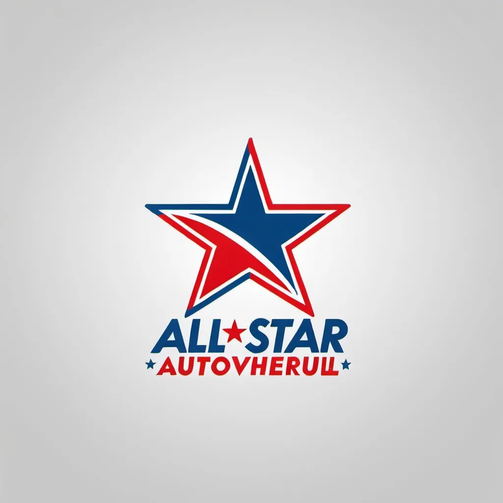 Prompt: Create a logo for a car rental named all star autoverhuur


