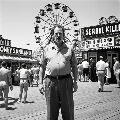 Prompt: serial killer at Coney Island