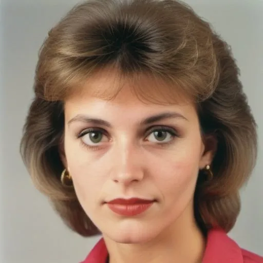Prompt: 1980s woman portrait,