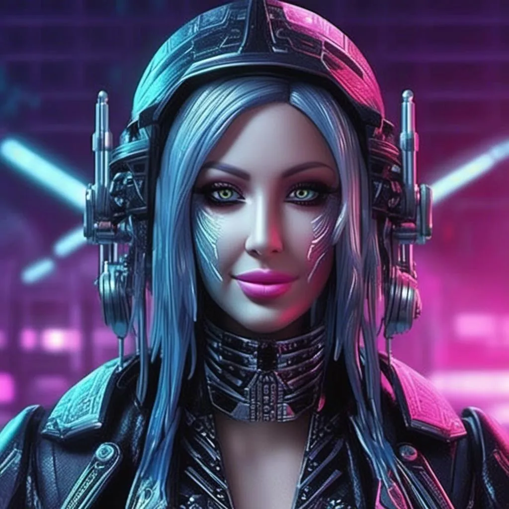 Prompt: Futuristic-sci-fi illustration of a <mymodel>, sleek and futuristic design, pirate attire, metallic finish, glowing neon accents, high-tech features, detailed intricate patterns, top-notch quality, highres, ultra-detailed, futuristic-sci-fi, metallic finish, glowing neon, high-tech, professional, atmospheric lighting